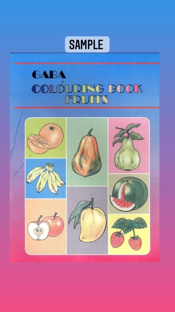 Gaba coloring book fruits