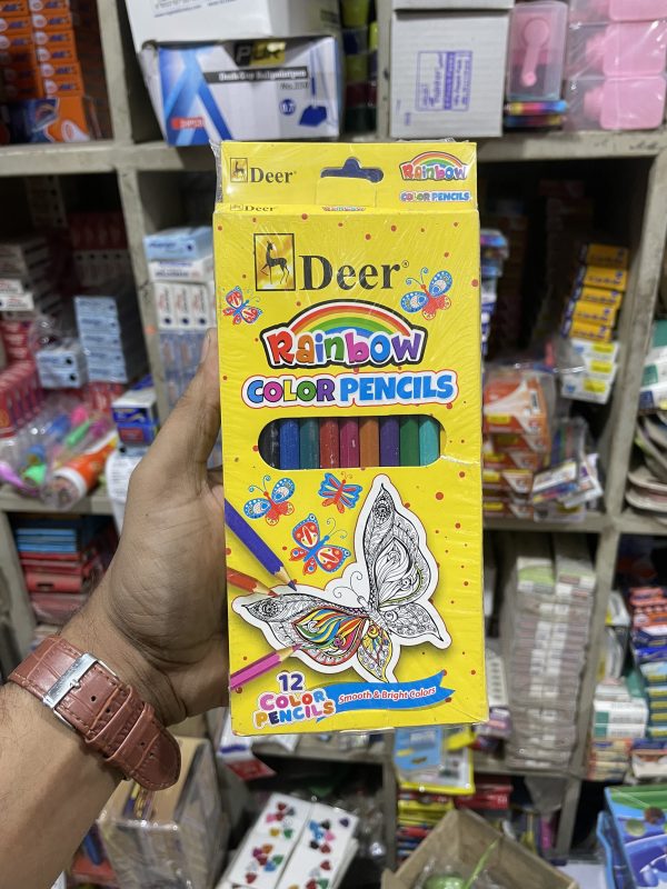 Deer Color Pencil Set – 12 Colors