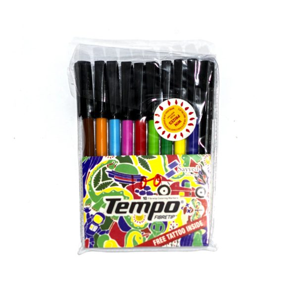 Tempo 10-Color Marker Set