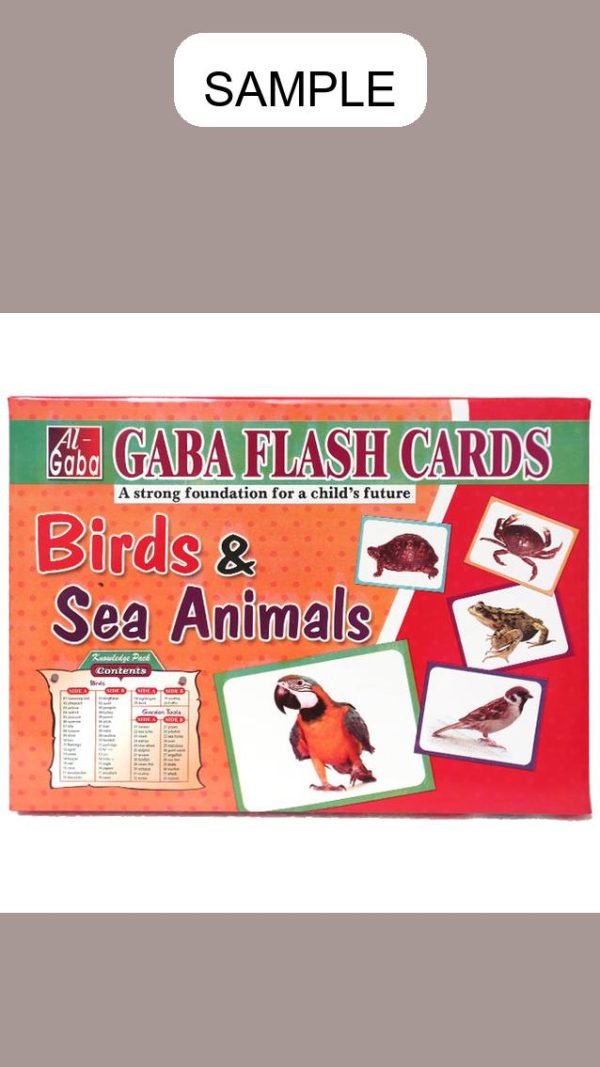 Gaba Flash Card Birds & Sea Animals