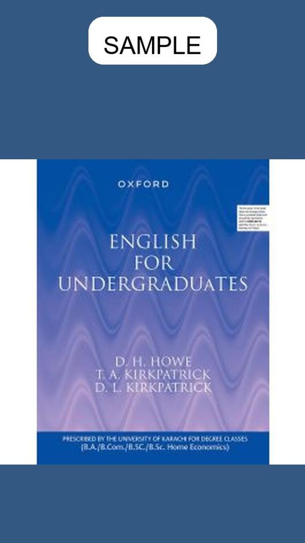 English for Undergraduates (University of Karachi Edition)