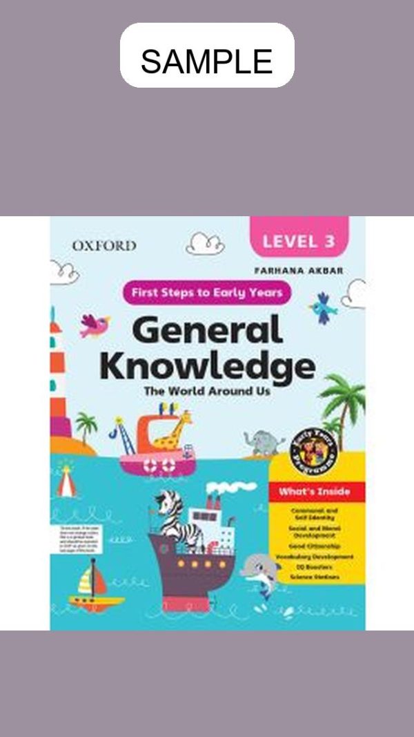 First Steps to Early Years (General Knowledge) Book 3 Kindergarten