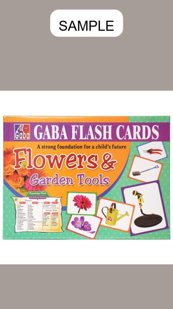 Gaba Flash Card Flowers & Garden Tools