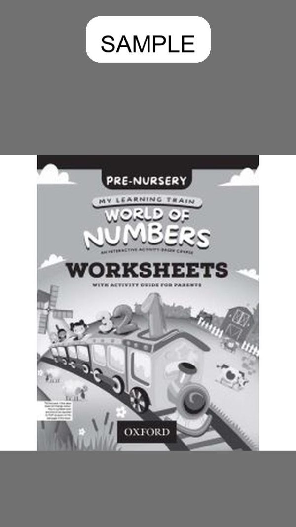 My Learning Train: World of Numbers Pre-Nursery Worksheets