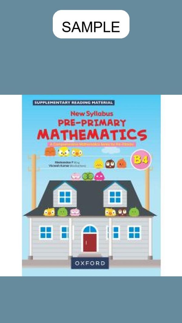 New Syllabus Pre-Primary Mathematics Workbook B4