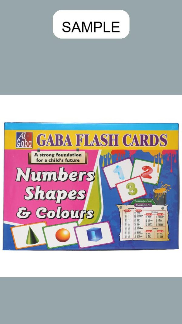 Gaba Flash Card Number, Shapes & Colours