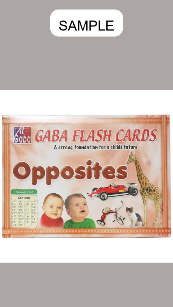 Gaba Flash Card Opposites