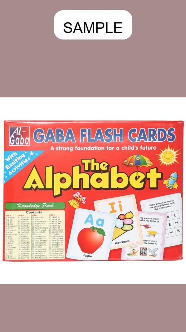 Gaba Flash Card Small Size The Alphabet