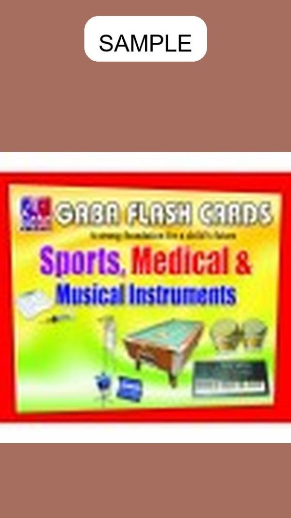 Gaba Flash Card Sports, Medical & Musical Instruments