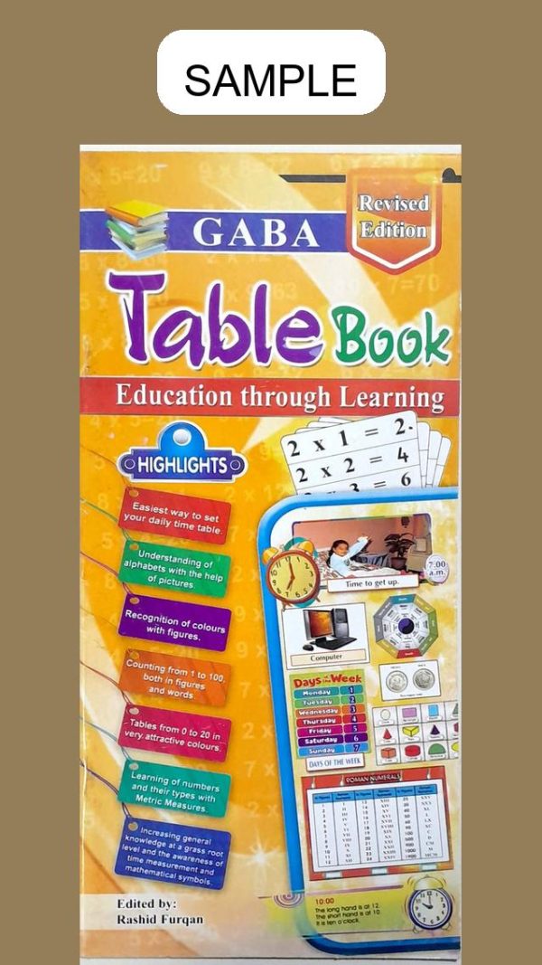 Gaba Table Book