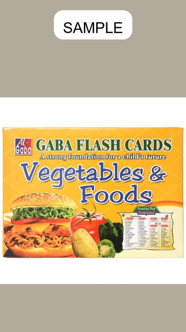 Gaba Flash Card Vegetables & Foods